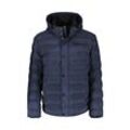 Steppjacke LERROS "LERROS Kapuzenjacke" Gr. L, blau (dunkelblau) Herren Jacken