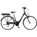 FISCHER Cita 1.5 Citybike (Laufradgröße: 28 Zoll, Rahmenhöhe: 44 cm, Damen-Rad, 522 Wh, Granitgrau)