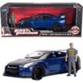 JADA Fast & Furious Nissan Skyline GT-R 1:18 Spiellzeugauto Blau