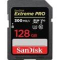 SANDISK Extreme PRO® UHS-II, SDXC Speicherkarte, 128 GB, 300 MB/s