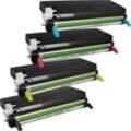 4 Ampertec Toner ersetzt Lexmark X560H2 KG CG MG YG