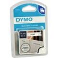 Dymo Originalband 16959 schwarz auf weiß 12mm x 5,5m Nylon flexibel