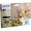 6 Epson Tinten C13T37884010 Multipack 378 6-farbig