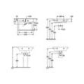 Villeroy & Boch Waschbecken Subway 3.0 650x470mm Rechteck 1 Hahnloch mit Überlauf Weiß Alpin 4A706501