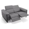 Italienische Relaxouch VIENNA 2-Sitzer Sofagarnitur - Grau