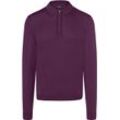 MAERZ MUENCHEN Wollpullover, Polokragen, Rippbündchen, für Herren, lila, 52