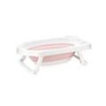 Lorelli Babybadewanne faltbar 82 cm, mit Ablagefächer, klappbar, Kanalabdeckung rosa