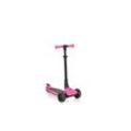 Byox Kinderroller Bolt 3 Räder, höhenverstellbar, klappbar, PU-Räder, ABEC-9 rosa