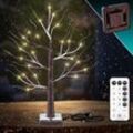 KESSER® Lichterbaum Birkenbaum 60cm LED Mit Fernbedienung Timer 8 Modi Lichterzweige für Innen Warmweiß LEDs Bäumchen Birken Weihnachtsdeko für Weihnachten Zuhause Party Geburtstag Innendekoration