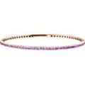 VANDENBERG Damen Edelstein Flex-Armband, 585er Roségold mit Amethyst, roségold