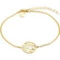 XENOX Damen Armband, 925er Silber, gold