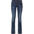 G-STAR RAW Jeans "Midge Saddle", Mid Straight, Used-Look, Stretch, für Damen, blau, W26/L32