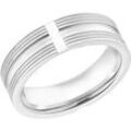 s.Oliver Herren Ring "2031539", Edelstahl, silber, 60