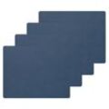 LindDNA - Tischset Square L, 35 x 45 cm, Nupo midnight blue (4er-Set)