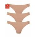 LASCANA String 'aus hochwertiger Modal-Qualität' beige Gr. 32/34 für Damen. Körpernah. Nachhaltig.