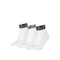 CK Men Quarter 3P Logo Welt Herren Socken One size