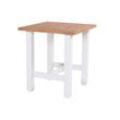 Hartman Sophie Yasmani Bar Tisch Aluminium/Teak 100x100 cm Royal White Teak/Aluminium