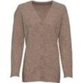 Yak-Mix-Strickjacke, Melange taupe, 44/46