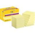 Post-it Super Sticky Notes Haftnotizen 47,6 x 47,6 mm Gelb 622-SSCY-P8+4 90 Blatt Vorteilspack 8 + 4 Gratis