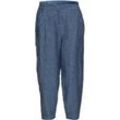 Leinen-Hose, Melange blau, 52