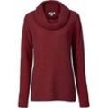 Yak-Mix-Pullover, Melange weinrot, 44/46