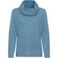 Yak-Mix-Pullover, Melange rauchblau, 44/46