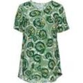 Modal-Bluse, Druck jade, 40