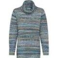 Alpaka-Pullover, Muster blau, 40/42