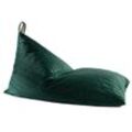 Nobodinoz - Essaouira Sitzsack aus Samt, 115 x 77 cm, jungle green