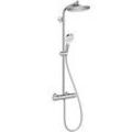 hansgrohe Crometta S 240 Showerpipe mit Thermostat 27268000 chrome, 1jet, EcoSmart, 9 l / min, Ø 24 cm