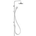 Kludi Logo Dual-Shower-System 6809305-00 chrom, mit Kopf- und Handbrause