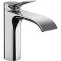 hansgrohe Vivenis 110 Waschtischarmatur 75020000 mit Zugstangen-Ablaufgarnitur, EcoSmart, chrom