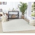 Teppich Hochflor Wohnzimmer Soft Weich Shaggy Einfarbig Weiß 120 x 170 cm - Surya