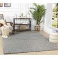 Teppich Hochflor Wohnzimmer Soft Weich Shaggy Einfarbig Grau 120 x 170 cm - Surya