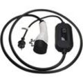 Ladekabel Typ 2 zu Typ f cee 7/7 kompatibel mit Ford Mustang Mach-E, Kuga phev Elektroauto, 1-phasig, 16 a, 3,5 kW, 3 m - Vhbw