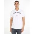 Tommy Hilfiger Poloshirt GRAPHIC CHEST REG POLO, weiß