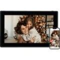 ROLLEI Smart Frame WiFi 150 mit App-Funktion Digitaler Bilderrahmen, 39,5 cm, 1920 x 1080p, Schwarz