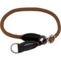 Hundehalsband Retrieverhalsband Dressurhalsband Braun Länge 60 cm, Durchmesser 1 cm - Lionto