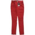 Mandarin Damen Jeans, rot, Gr. 24