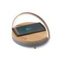Bluetooth®-Lautsprecher mit kabellosem Ladegerät und LED-Nachtlicht - Grau