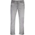 Gin Tonic - Damen Straight Jeanshose Slim 5 Pocket Design Grey Slim Damen Jeans Grey, 33/34