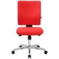 Topstar Bürostuhl Lightstar 10, LS19W0G21 Stoff rot, Gestell alu