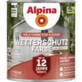 Alpina - Wetterschutzfarbe halbdeckend 0,75 l vintagegrau Holzschutzfarbe