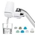 Wiltec - Naturewater NW-LT-H2A 9 Stufen On Tap Wasserfilter, 120 L/h, kompakter pp Wasserhahnfilter mit 9 Filterstufen, Wasserhahnfilter