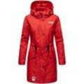 NAVAHOO Damen Outdoorjacke modischer Outdoor Regenmantel Deike