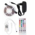 Greenice - Strip Kit 36W 1.500Lm 150 LEDs 5 Meter rgb Blister Transformator, Controller, Bluetooth-Steuerung IP20 40.000H [CA-KITRGB-5M]