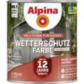 Wetterschutzfarbe halbdeckend 0,75 l sturmwolkengrau Holzschutzfarbe - Alpina