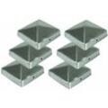 6x Edelstahl Pfostenkappe Pyramide 71x71mm Zaunkappe Zierkappe Pfahl Zaun Kappe