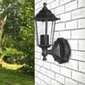 Monzana® Außenleuchte Wetterfest IP44 Anthrazit Alu Guss Vintage Laterne Außenlampe Außen Garten Beleuchtung Wandleuchte