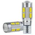 Woosien - 2 stücke W5w T10 12 v 6000 karat 5630 10 Smd Auto Led-lampe Canbus Kennzeichen Keil Seite Drehen singal Licht s